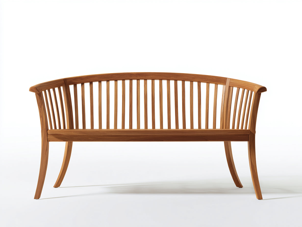 Gartenbank Massivholz 180x60x90 cm - Naturfarben - Modernes Design für den Außenbereich