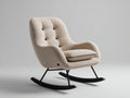 Schaukelstühle Stoffbezug 90x85x95 cm - Beige - Modernes Design