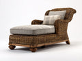 Sonnenliege 210 x 80 x 90 cm - Gartenliege aus Polyrattan mit verstellbarer Rückenlehne - Braun Beige Outdoor Liege mit Polsterung für Terrasse und Garten